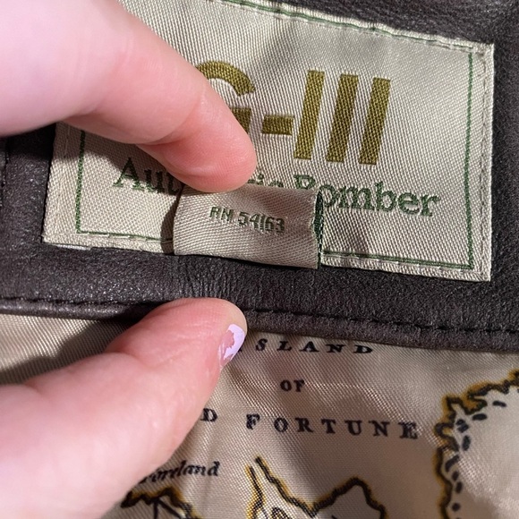 Global Identity GIII Leather Flight Bomber Jacket for Pilots with Atlas Lining - Picture 9 of 10